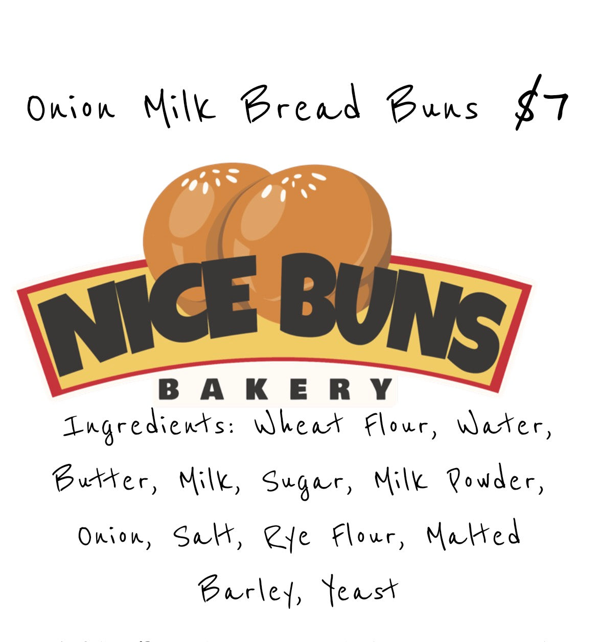 Onion Milk Bread Hamburger Bun