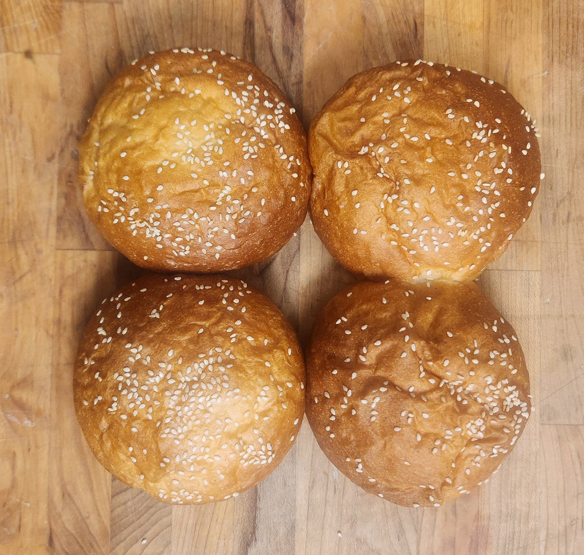 Sesame Milk Bread Hamburger Bun