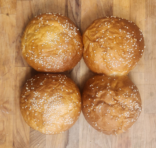 Sesame Milk Bread Hamburger Bun